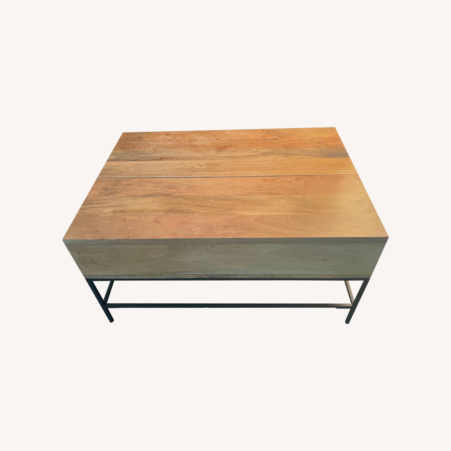 West Elm Storage Coffee Table AptDeco