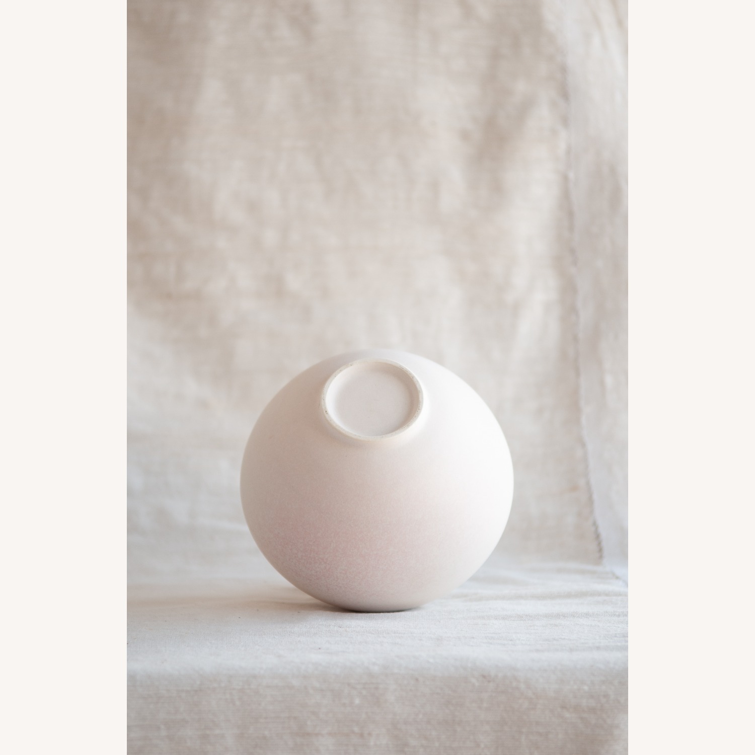 Medium White Moon Jar - image-1