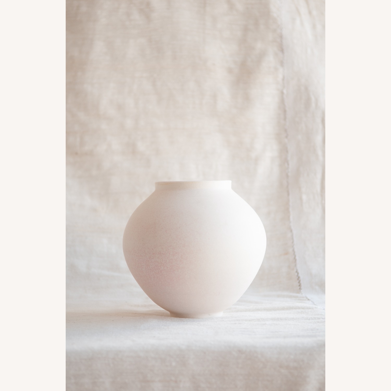 Medium White Moon Jar - image-3