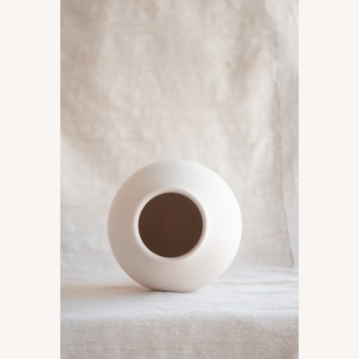 Medium White Moon Jar - image-4