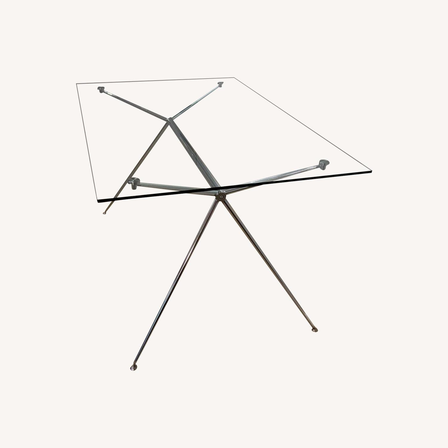 Glass Desk or Dining Table AptDeco