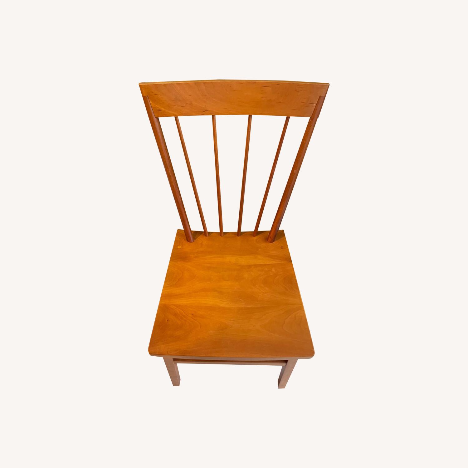 Custom Cherry Wood Pedestal Dining with 6 Chairs - image-9