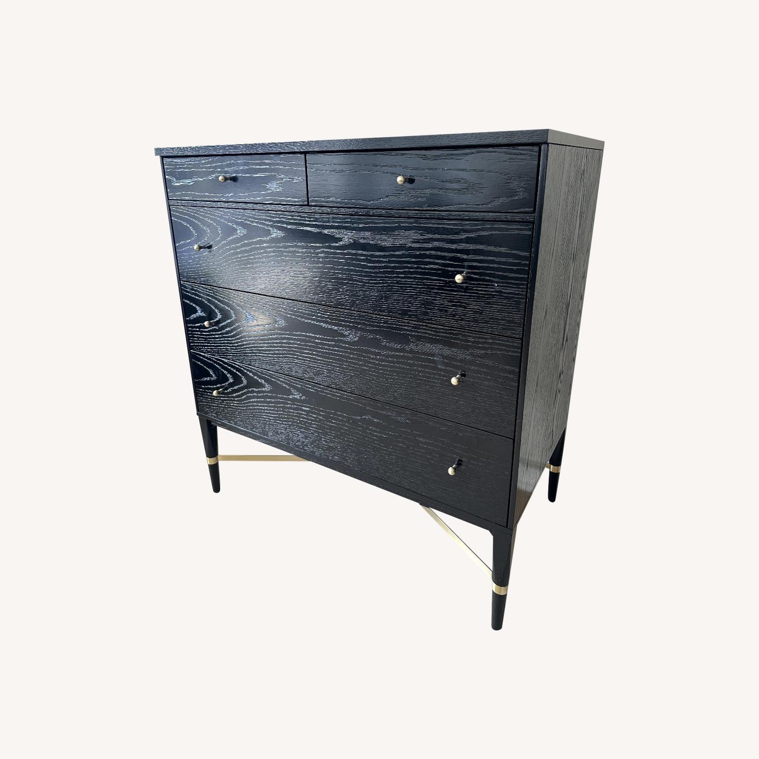 CB2 Black Oak Dresser AptDeco