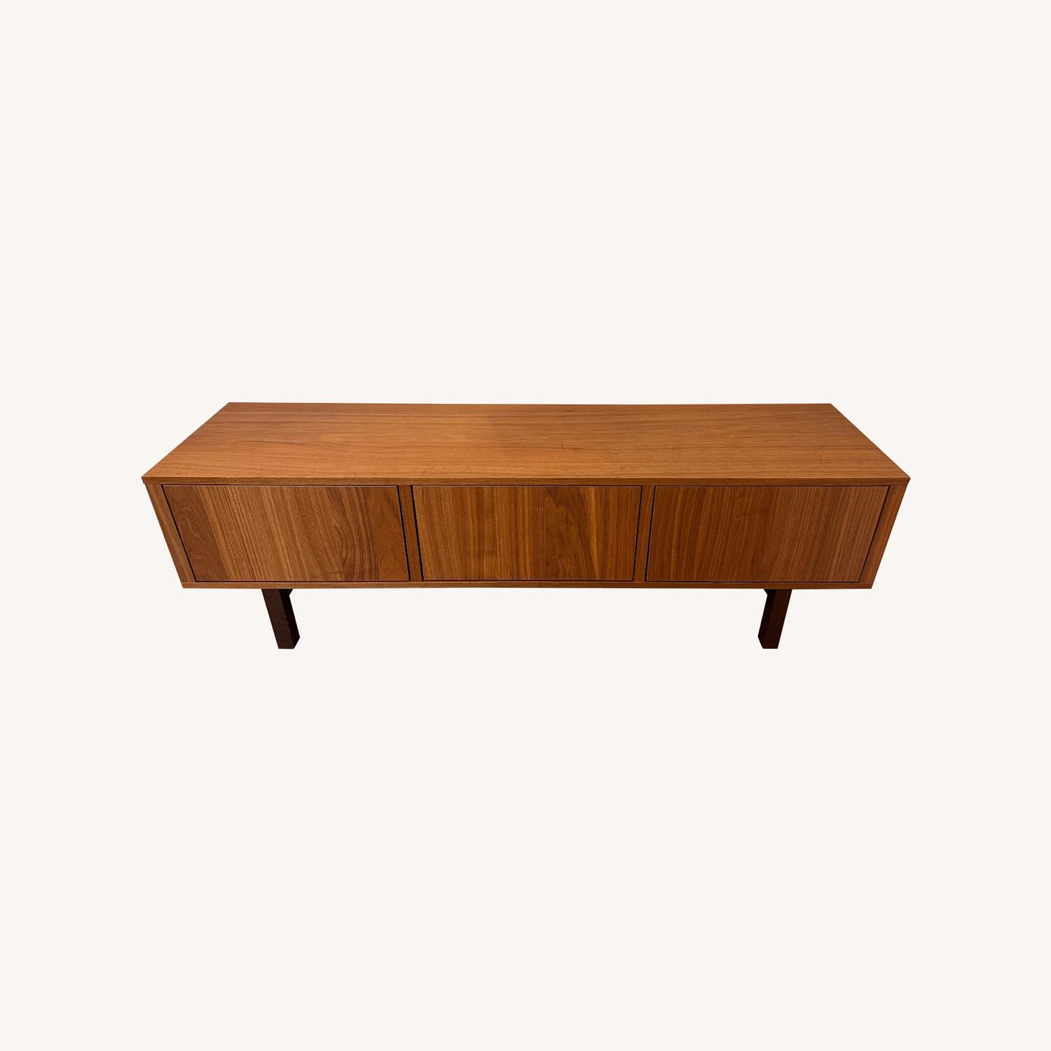 IKEA STOCKHOLM Walnut TV Stand - AptDeco