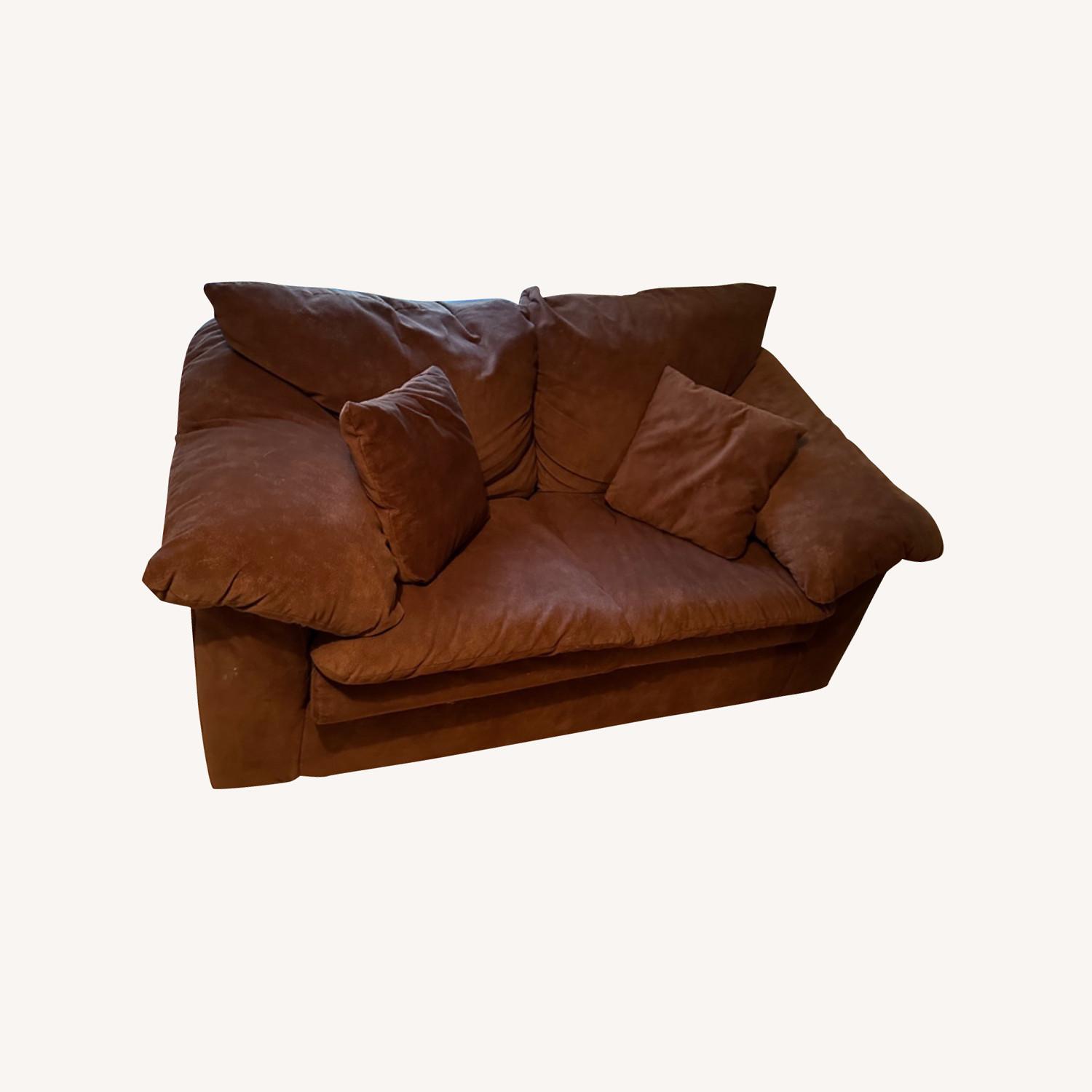 Loveseat Chocolate Brown - image-0