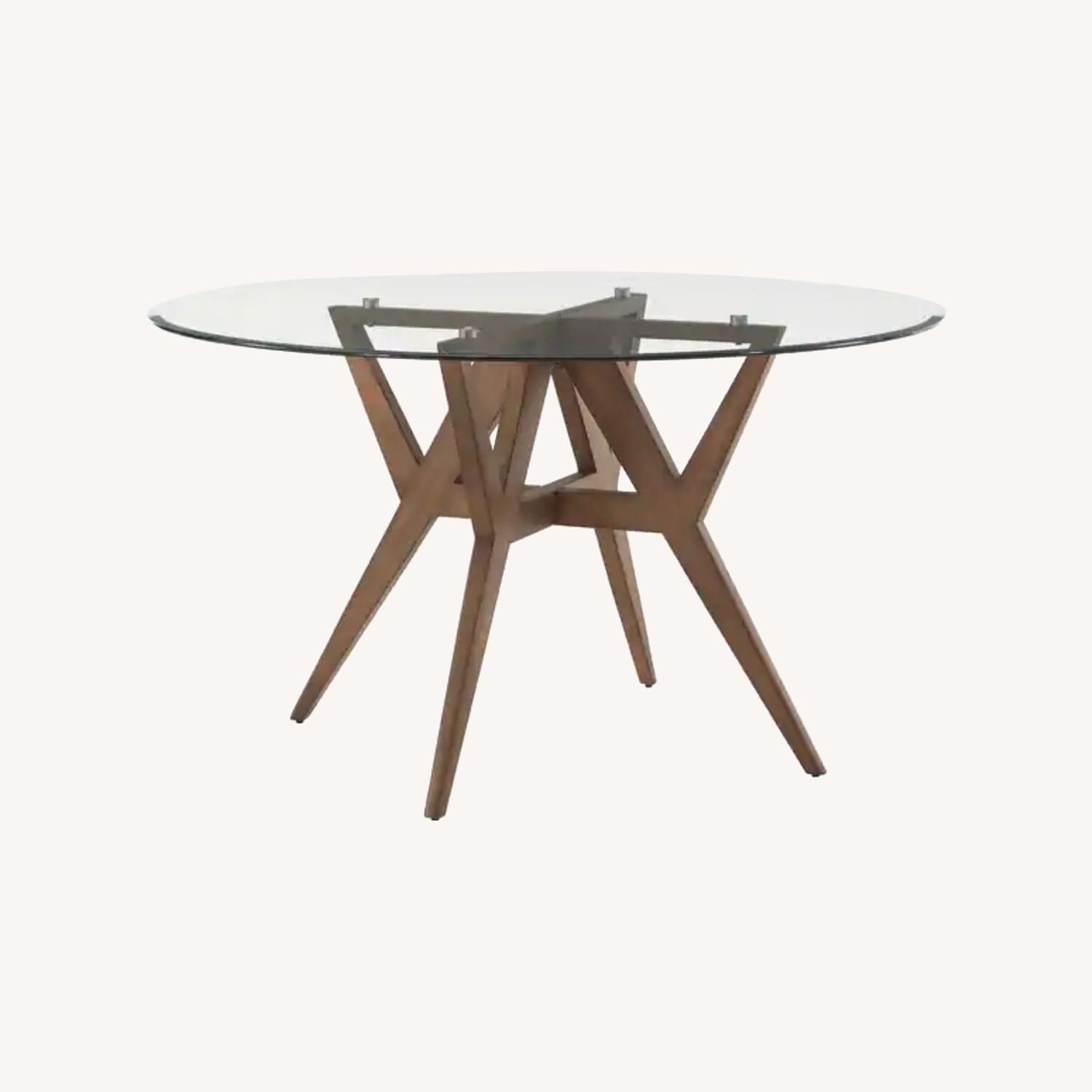 InspireQ Round Mid-Century Modern Dining Table - image-0