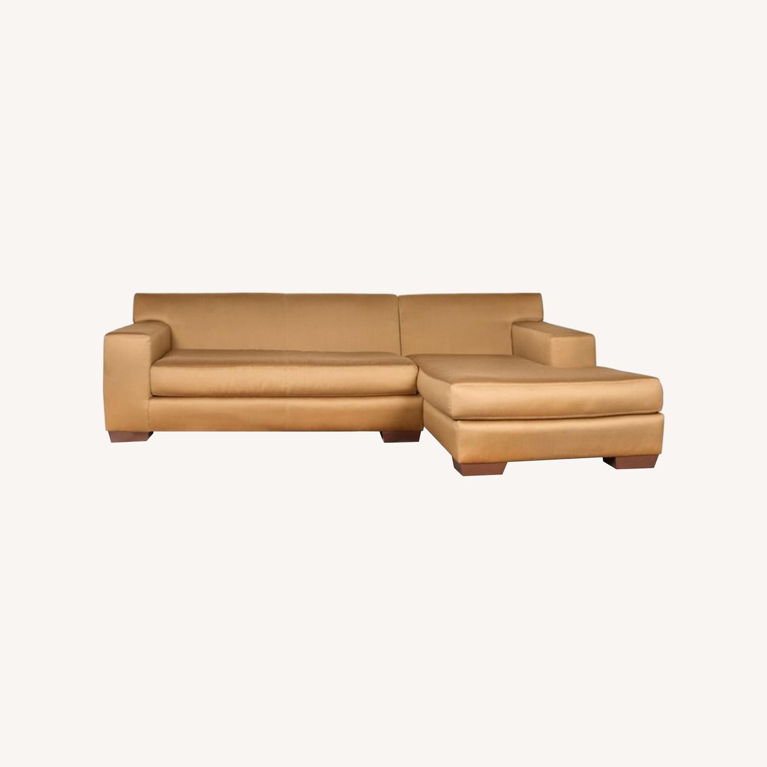 Mason-Art 7019 2pc Sectional Sofa, Wool Upholstery - image-0