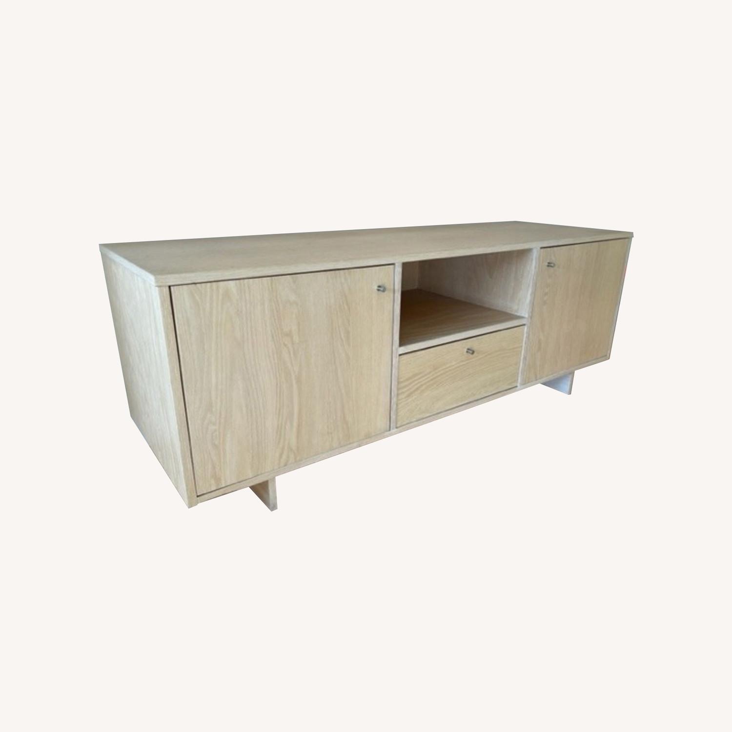 Oak Wood Media Cabinet - image-0
