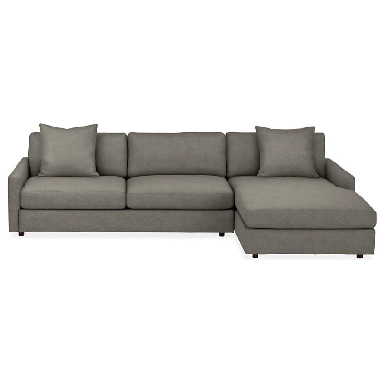 Room & Board Sectional Linger in Oatmeal Color - image-4