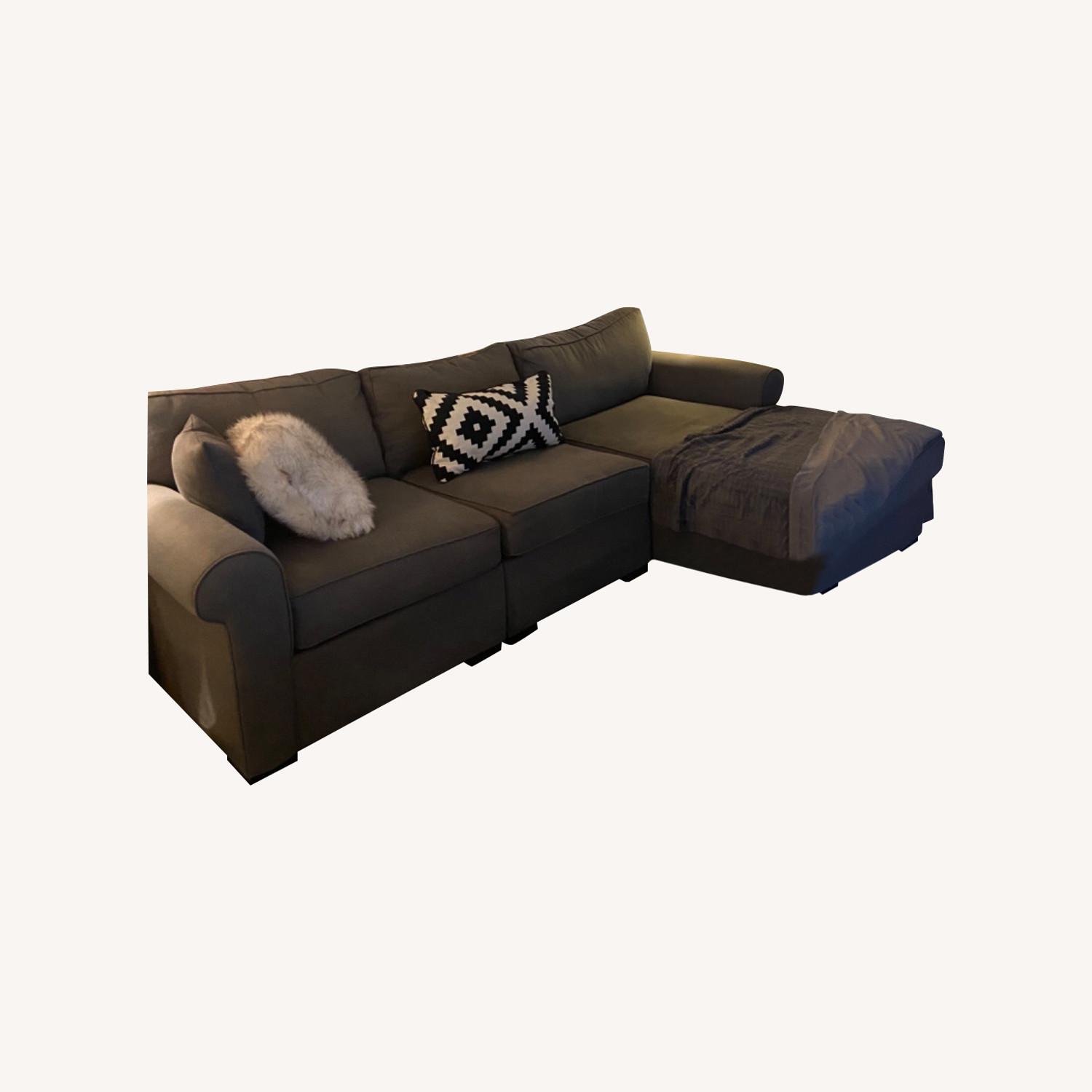 Macy's Grey Sectional - image-0