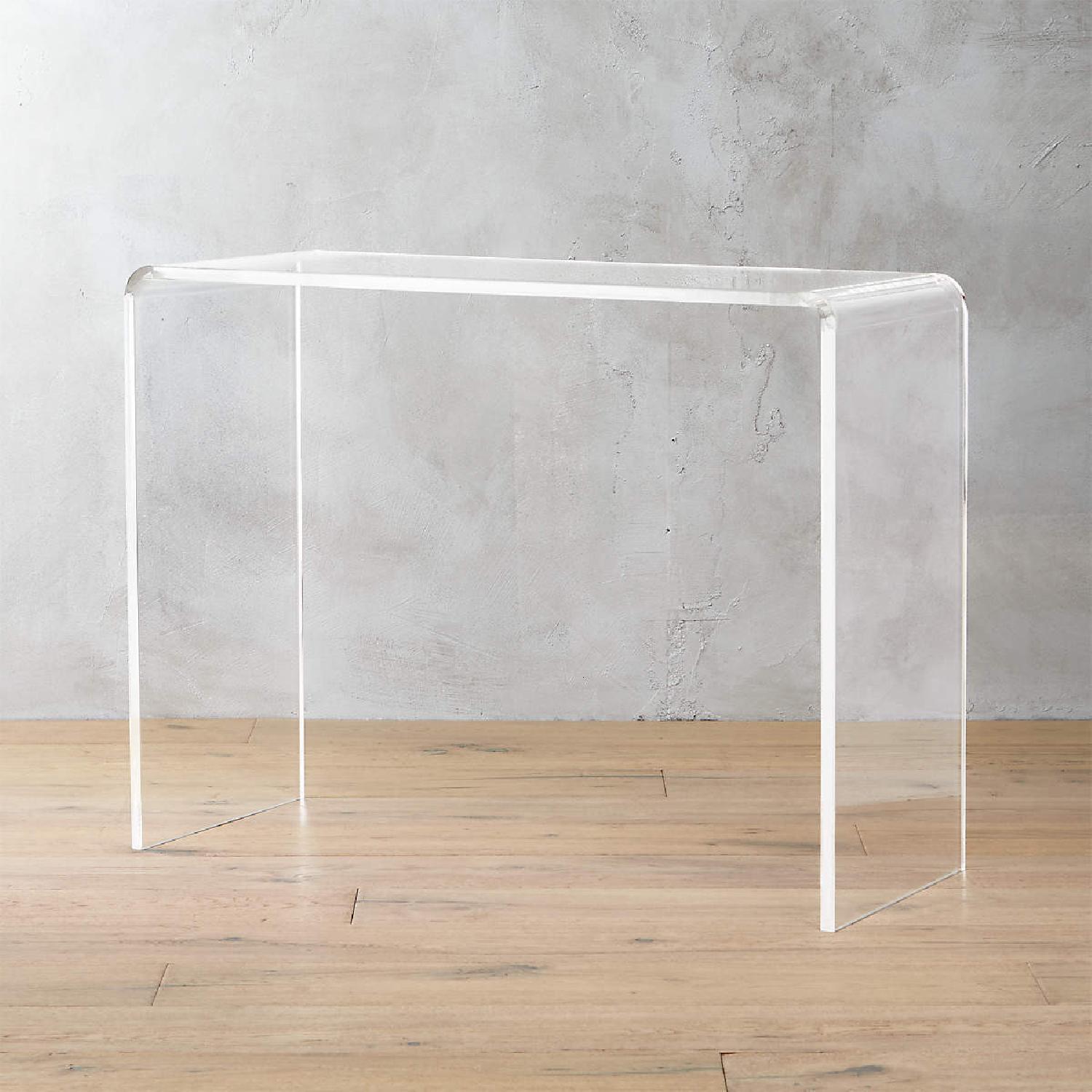 CB2 Acrylic Console Table - image-5