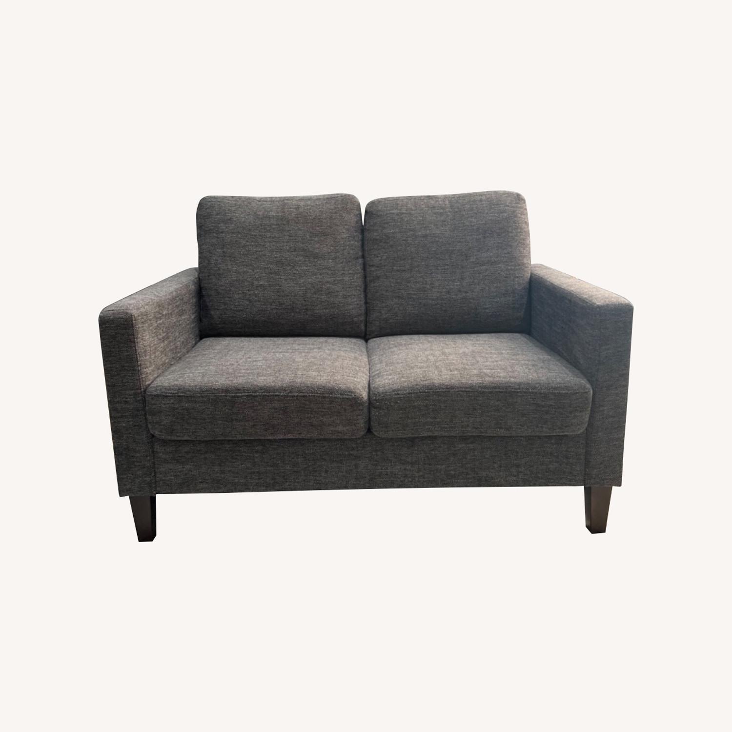 Upholstered Mid Century Modern Loveseat - image-0