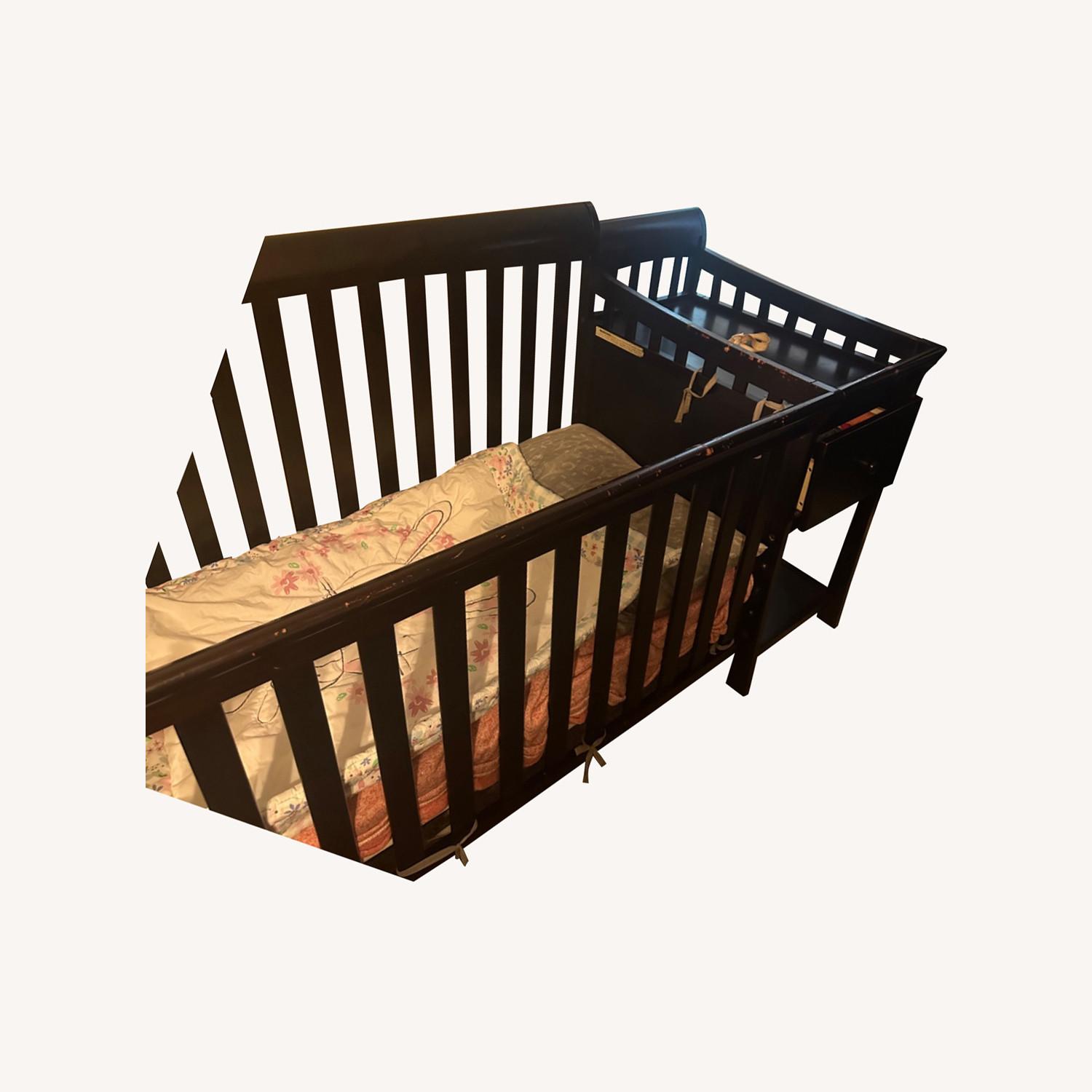 Dark Brown Infant Bed AptDeco