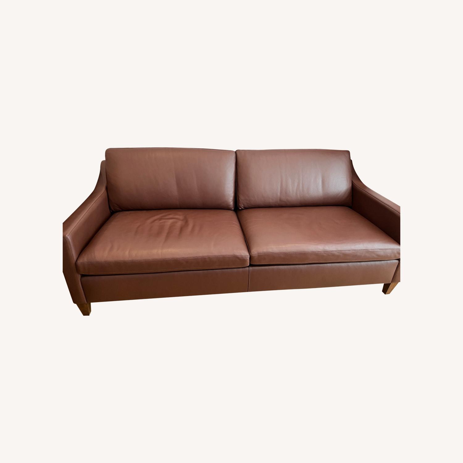 BenchMade Modern Johnny Homemaker Leather Sofa 85" - image-0