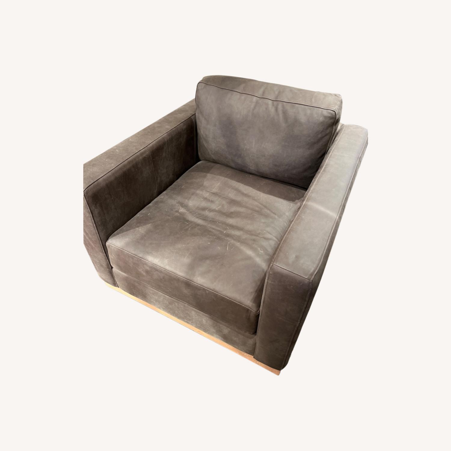 Jake Swivel Chair Aviator Black Leather AptDeco