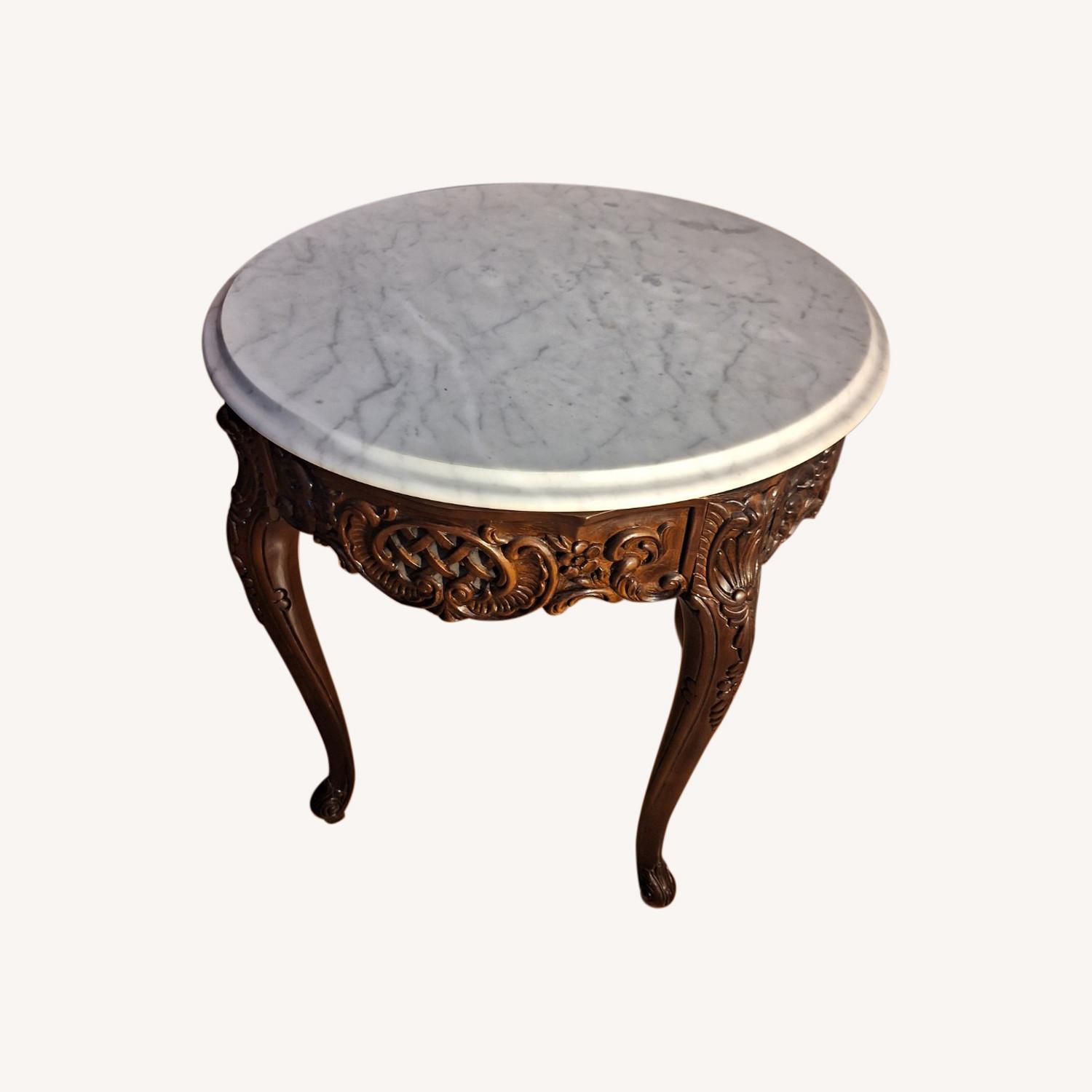 Marble Top End Tables - image-0