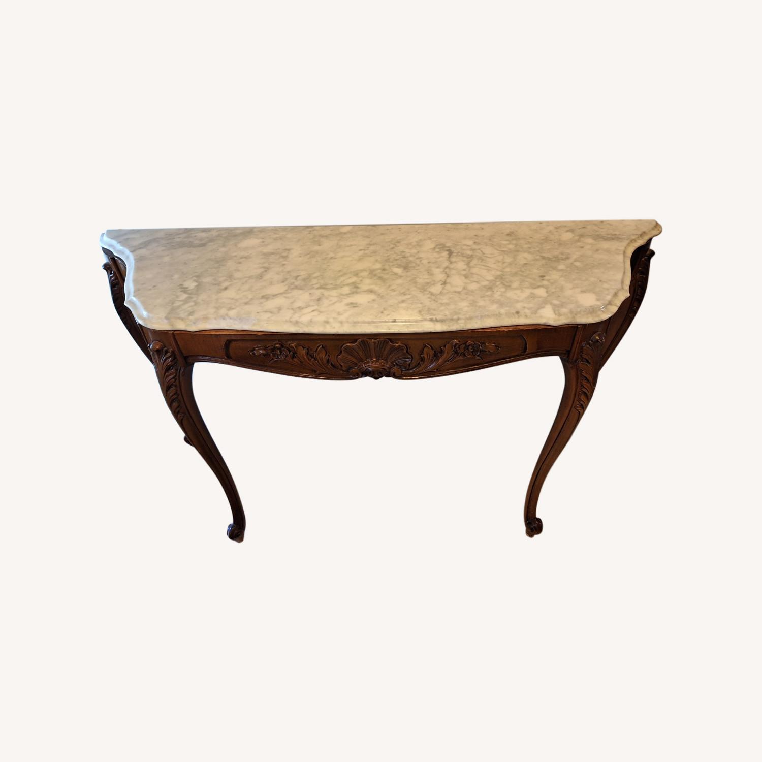 Marble Top Console Table - image-0