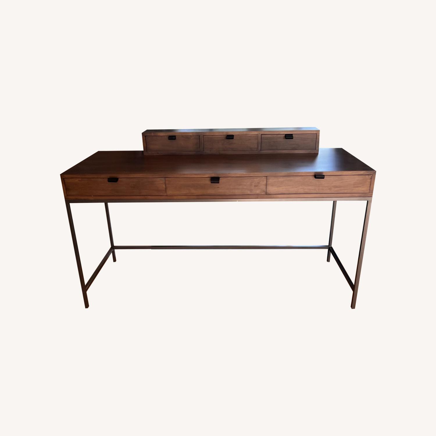 Four Hands Trey Writing Desk with Organizer AptDeco