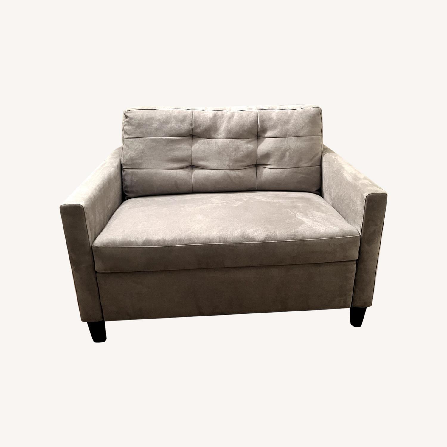Crate & Barrel Tufted Twin Sleeper Sofa - image-0