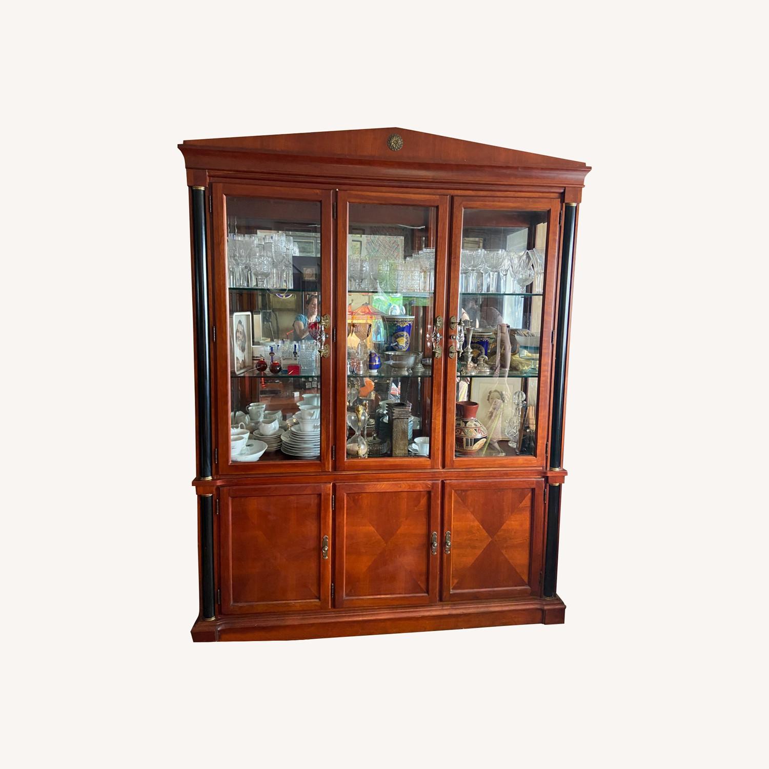 Ethan Allen Medallion China Cabinet - image-0