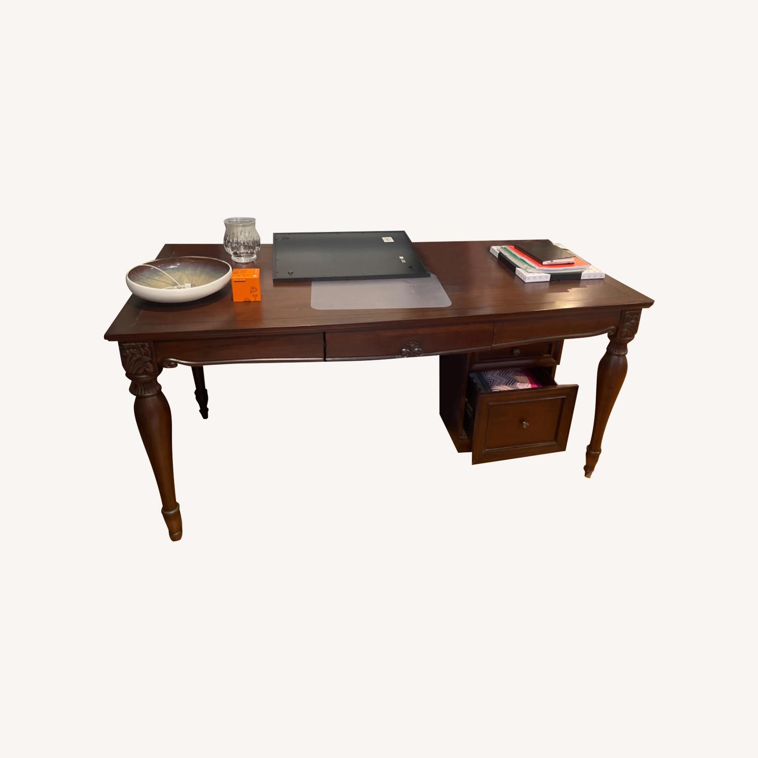 Desk With Filing Frawes - image-0