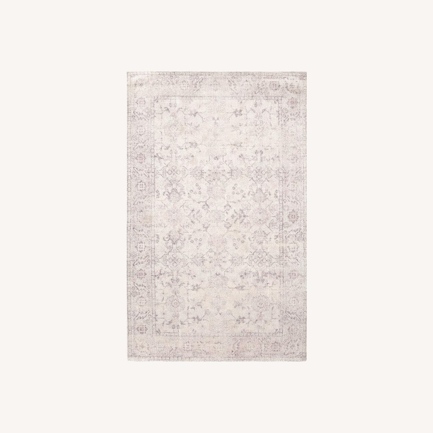 Pottery Barn Lila Floral Antique Rug - image-0