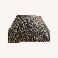 Stunning Dark Navy Woven Turkish Rug