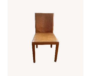 Natural Leather Dining Chairs Set of 4 - AptDeco