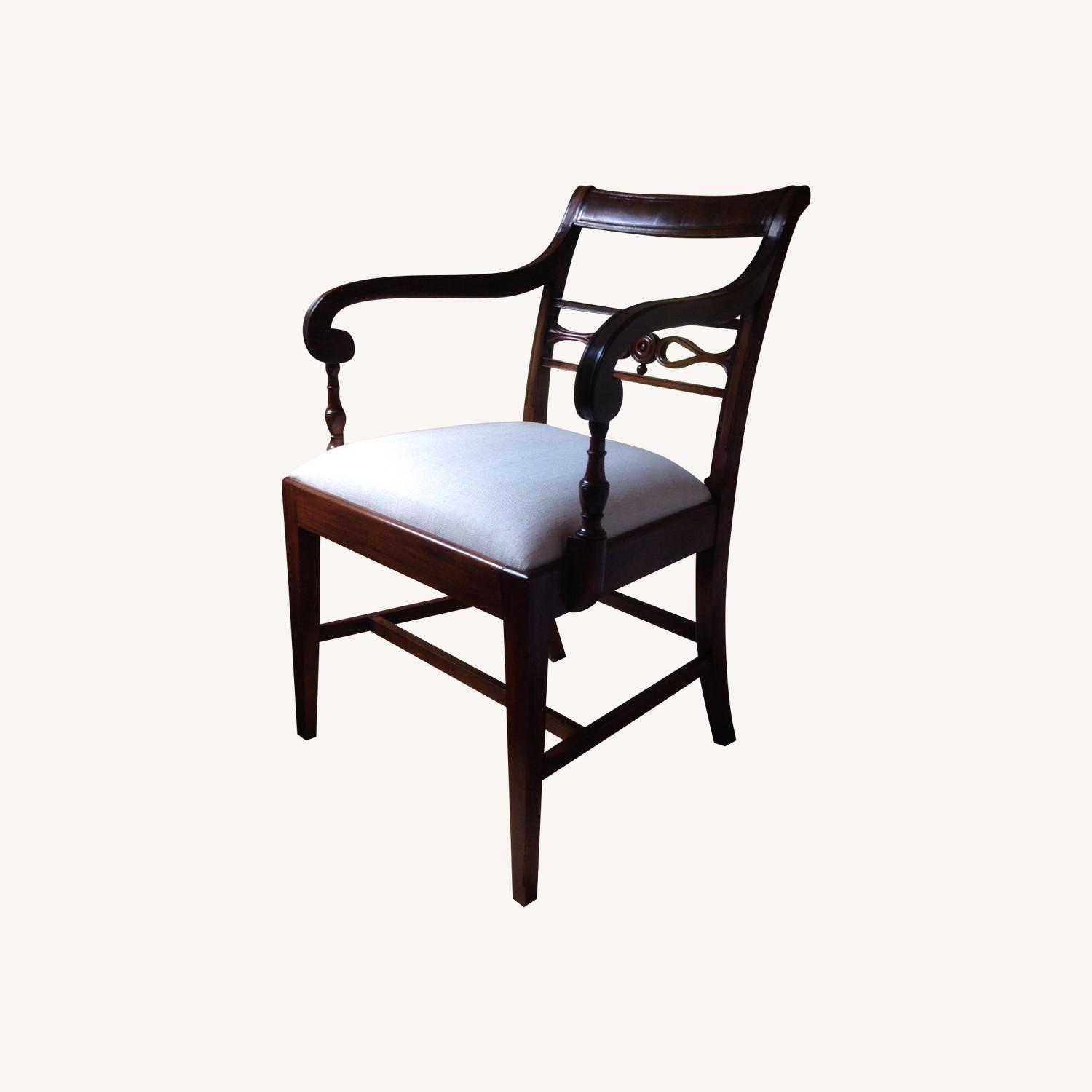 Antique Mahogany Regency-style Armchair - image-0