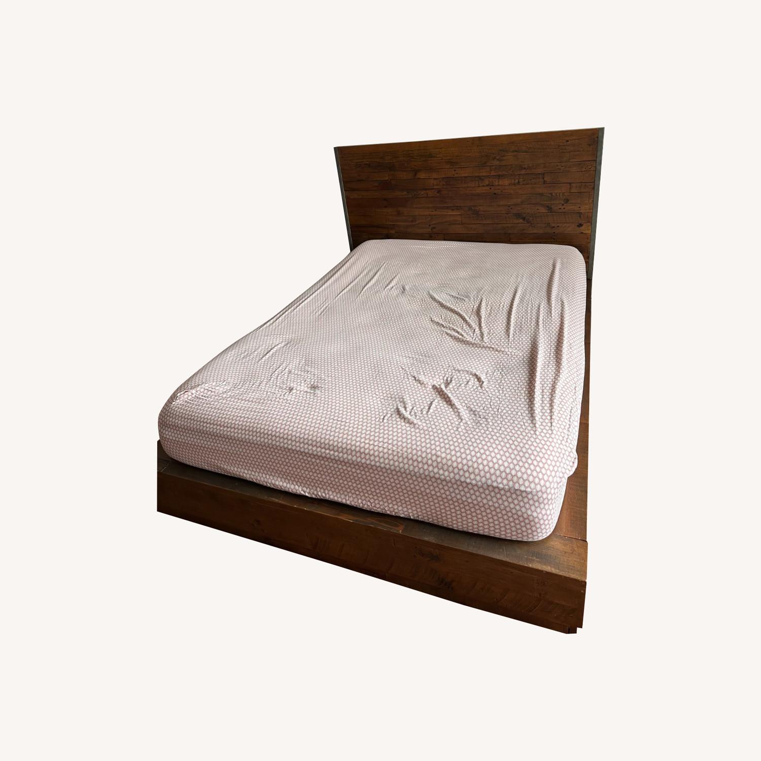 Pottery Barn Big Daddy's Wood Platform Queen Bed AptDeco