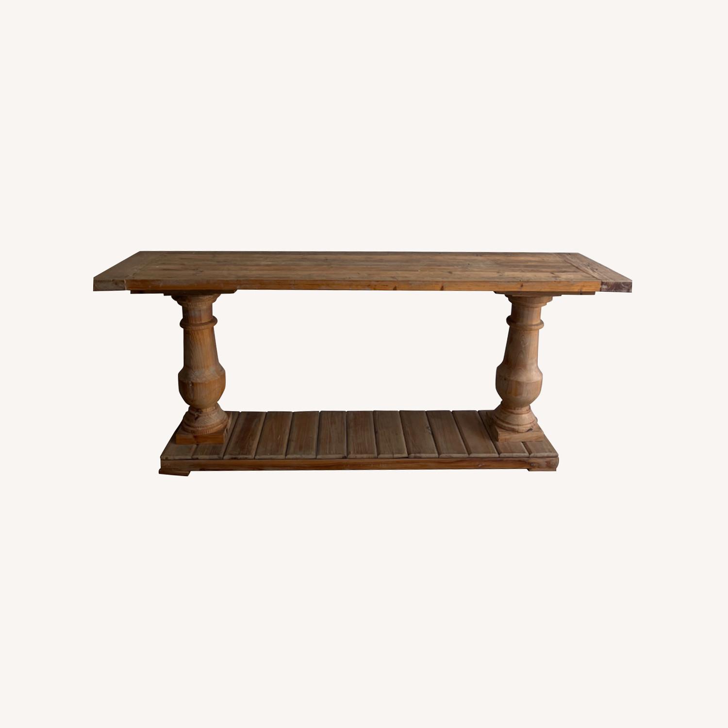 Pottery Barn Reclaimed Wood Console - image-0