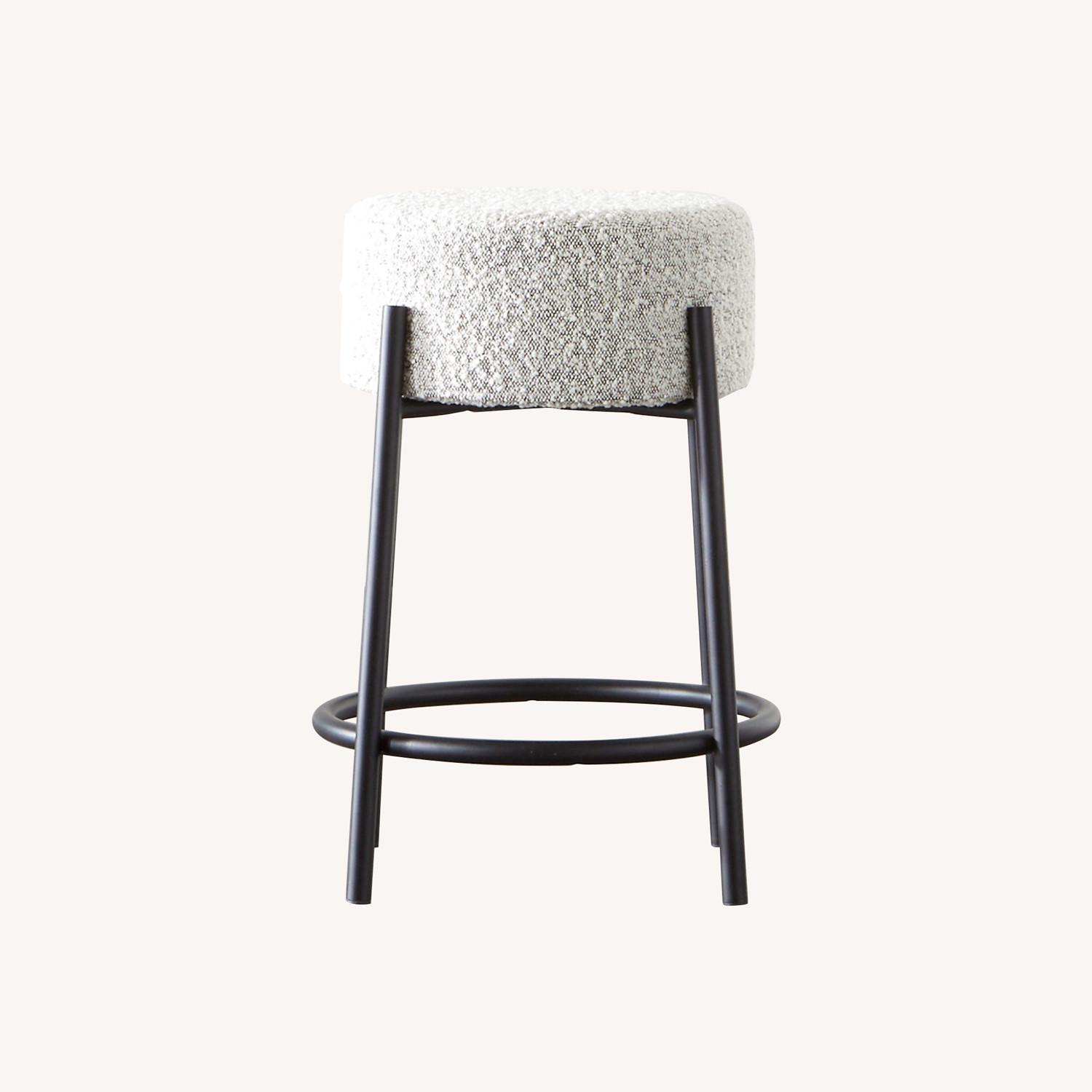 CB2 Peg Upholstered Counter Stool (Set of 2) AptDeco