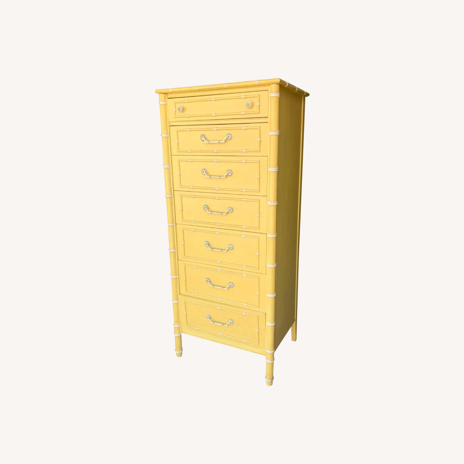 Thomasville Yellow Dresser Chest - image-0