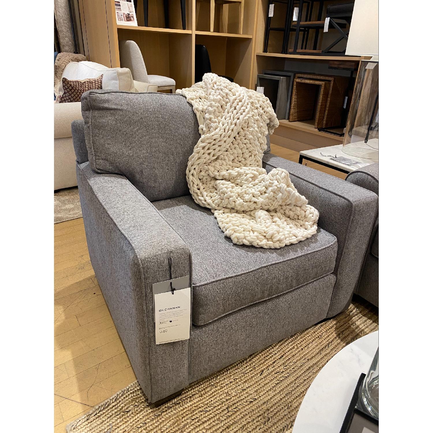 Pottery Barn Buchanan Square Upholstered Armchair - image-2