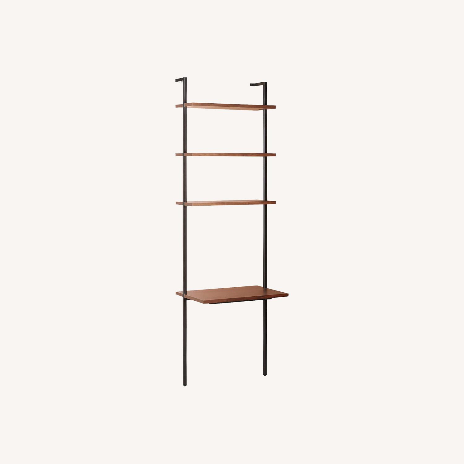 CB2 96" Wall Mount Desk with Shelves AptDeco