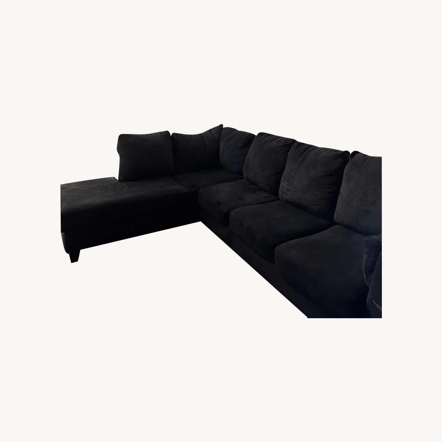 Bob's Discount Furniture Comfy Black Sectional AptDeco