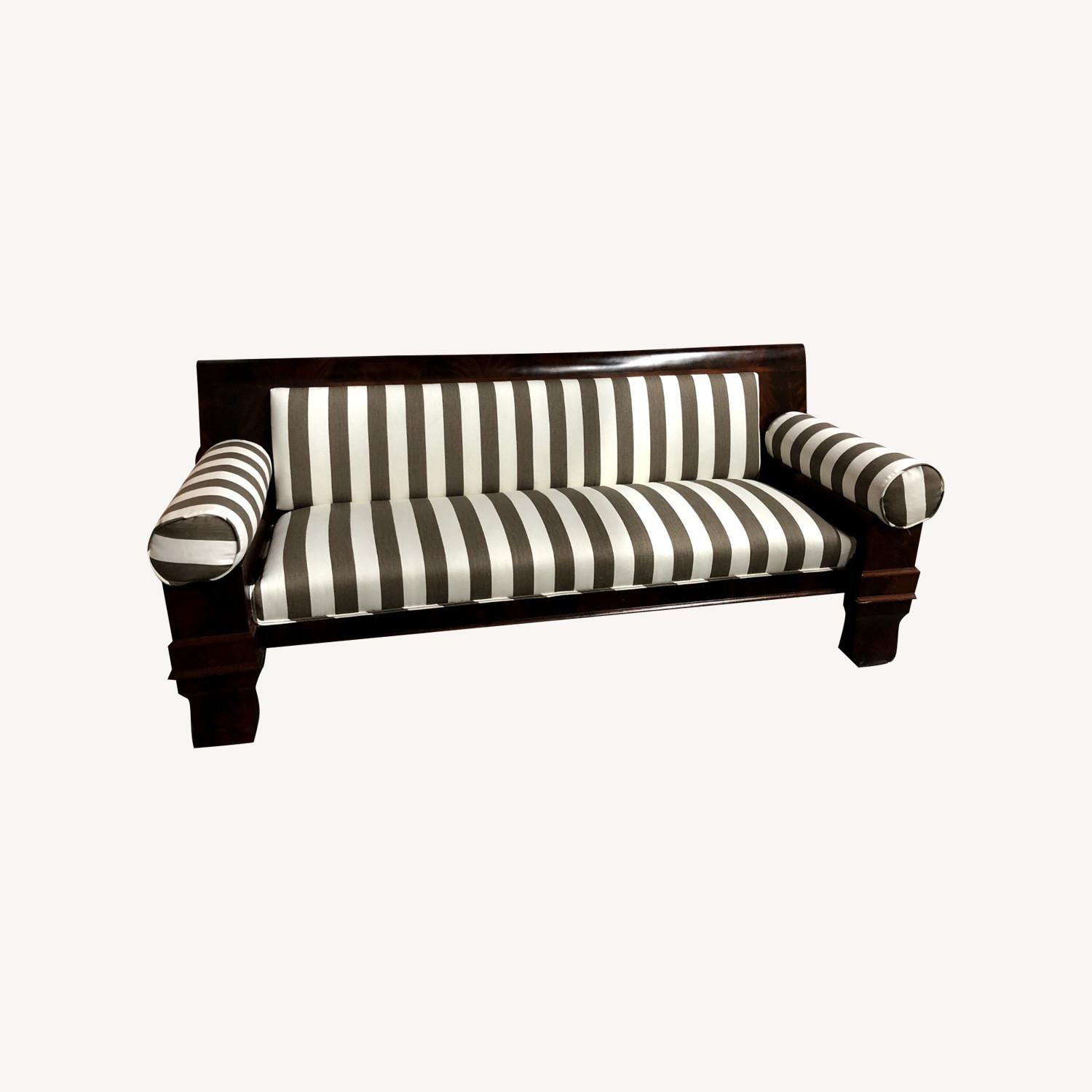 American Original Linen Total Refurbished Sofa - image-0