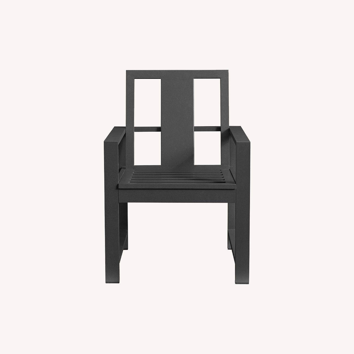 Pottery Barn Indio Metal Mesh Dining Chair AptDeco