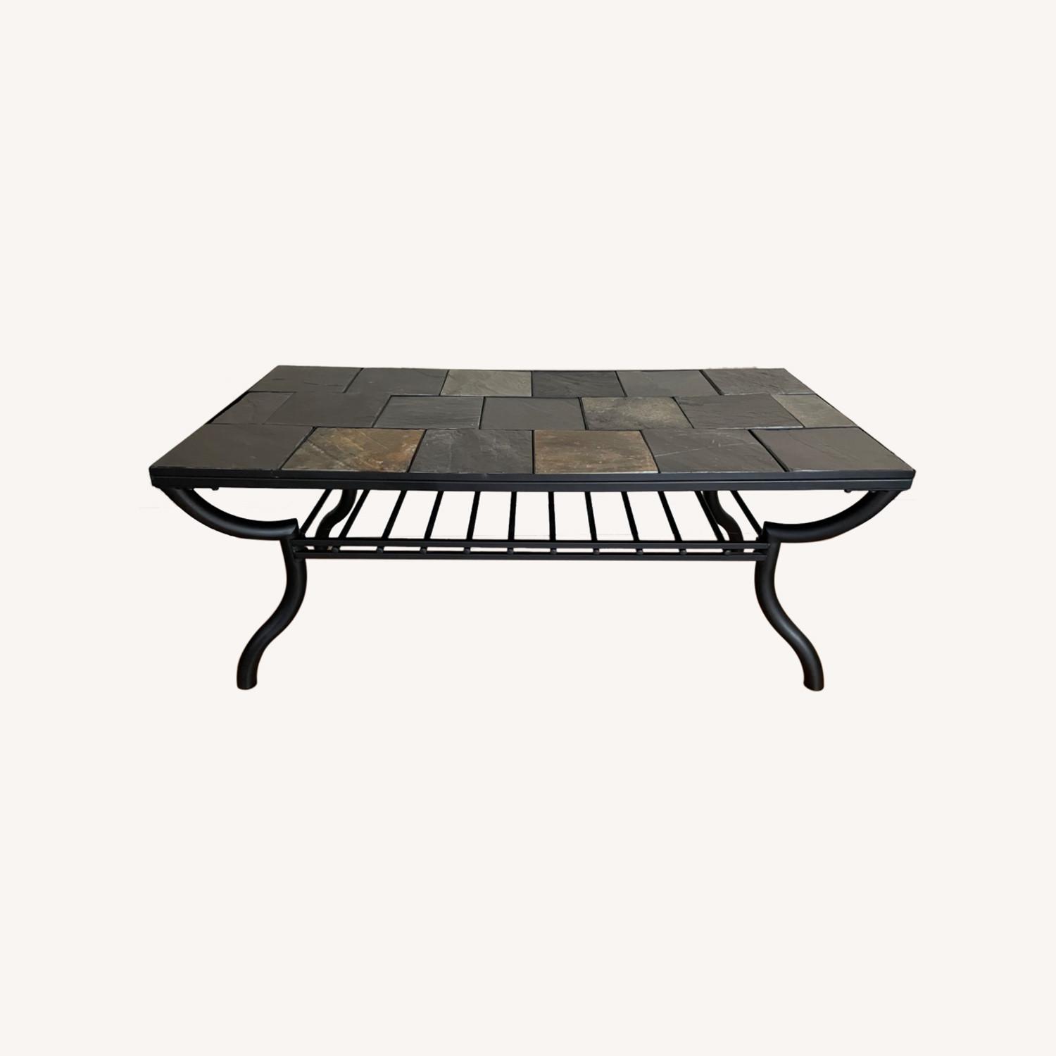 Black Gray Coffee Table - image-0