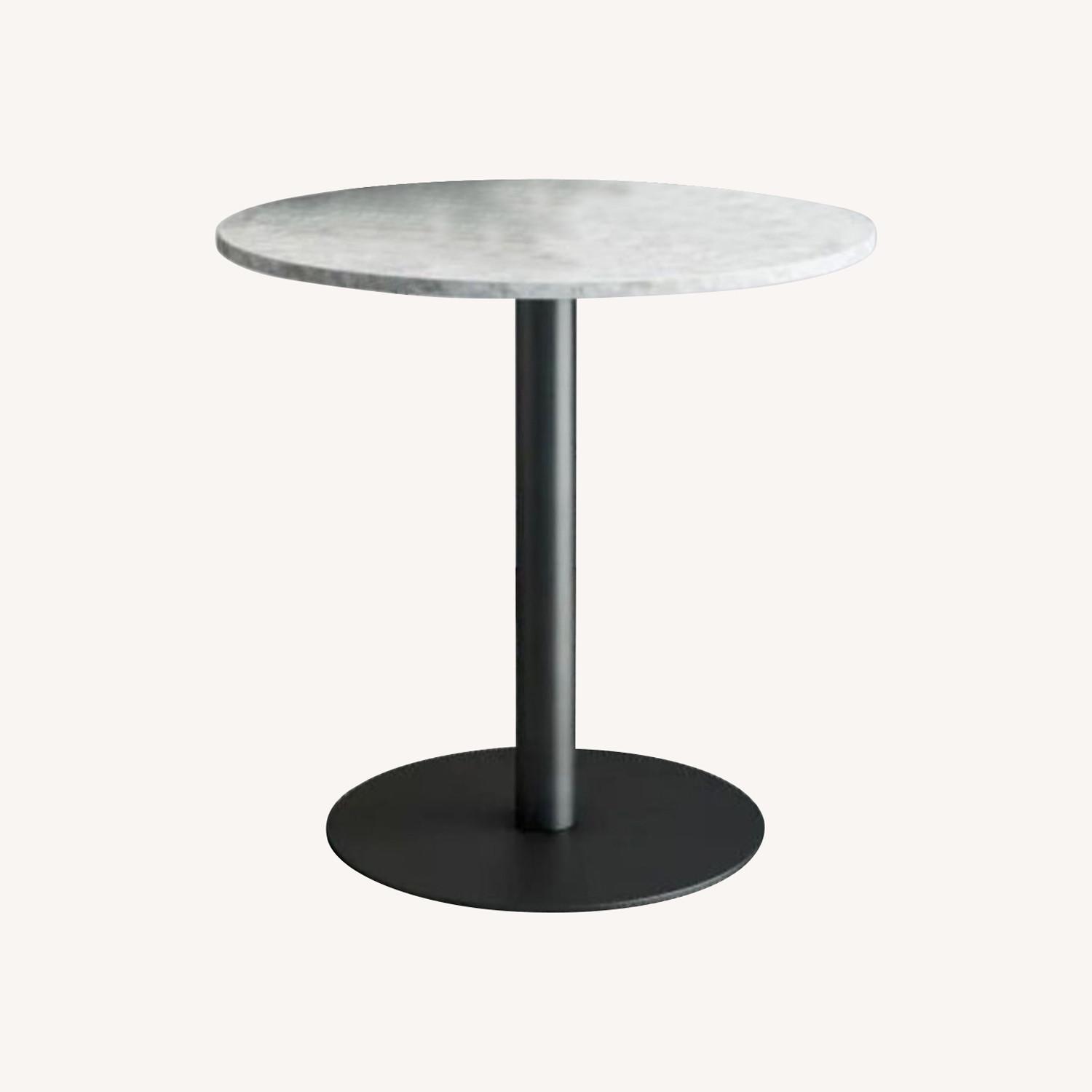 Faux Marble Dining Side Table - image-0