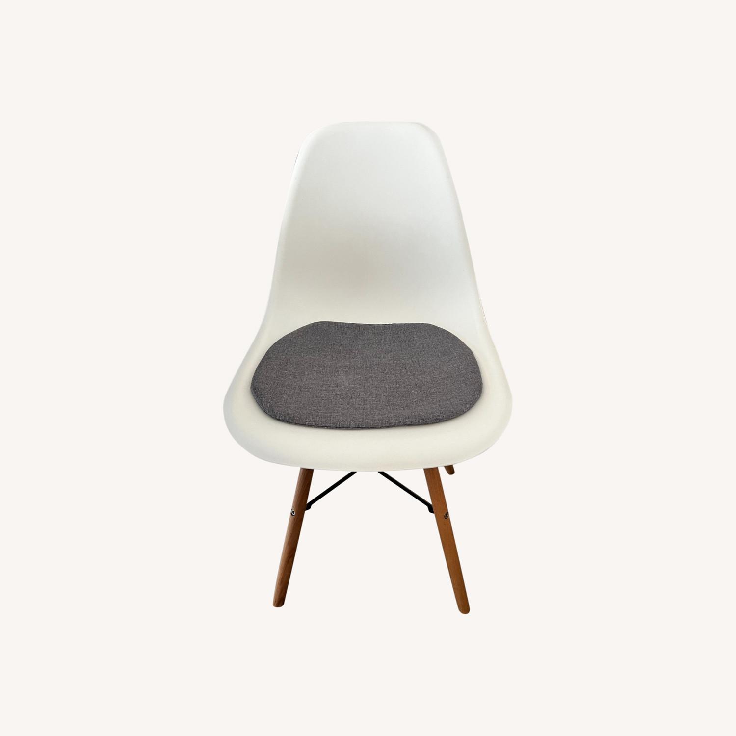 IKEA White Plastic Chairs Set of 4 - image-0