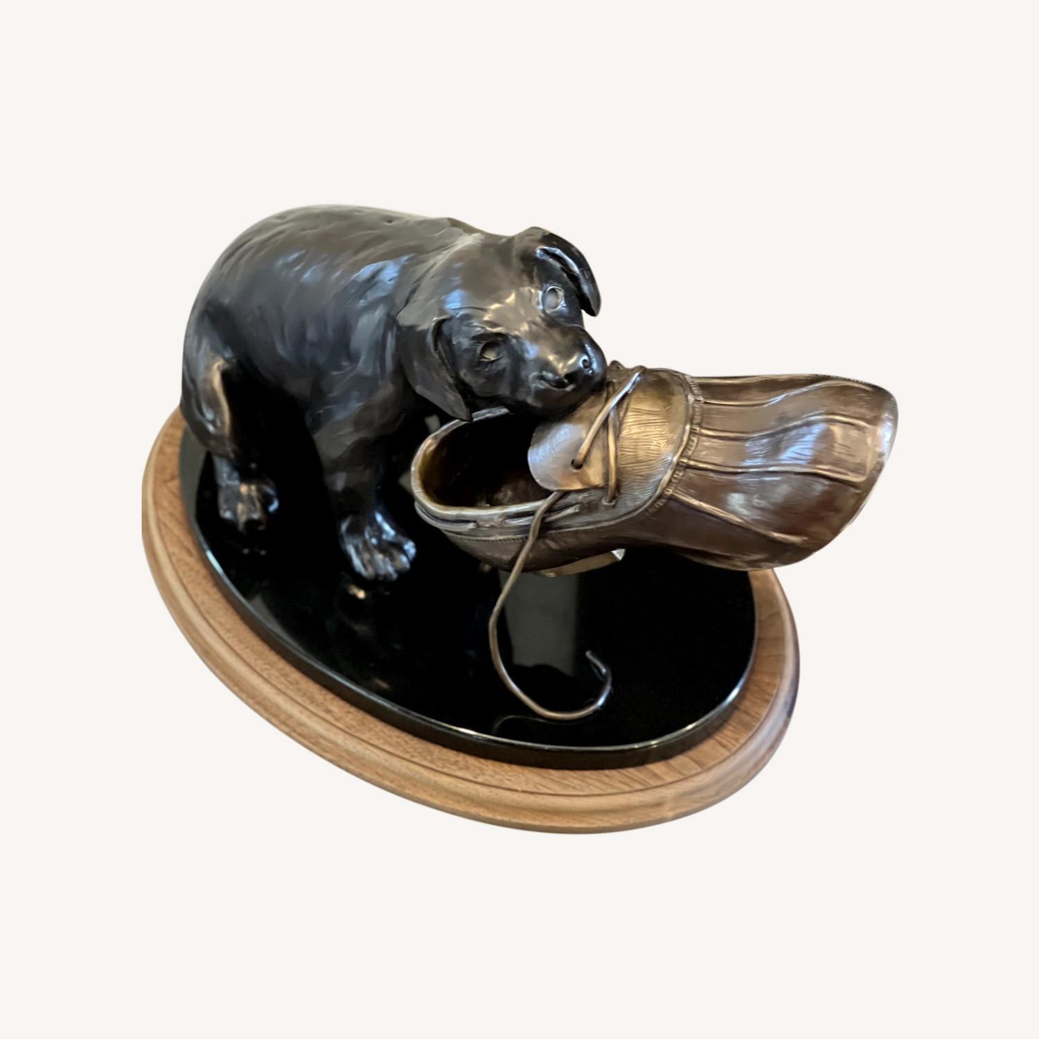 Burgundy Leather Upholstered Chesterfeild Sofa - image-4