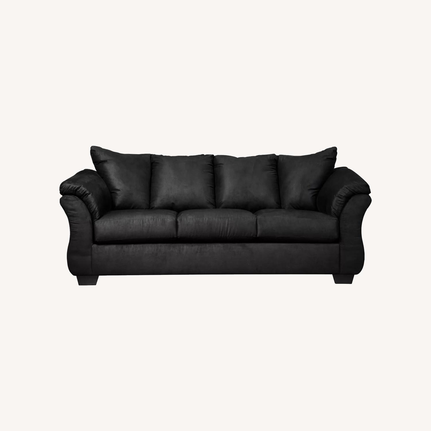 Raymour & Flanigan Whitman Sofa Black - image-0