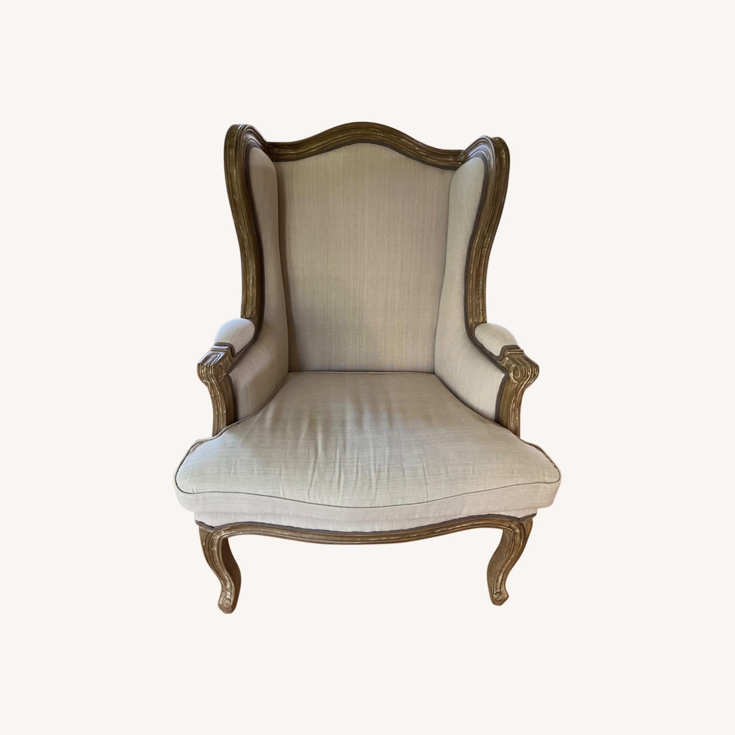 Baxton Studio Beige Accent Chair - image-0