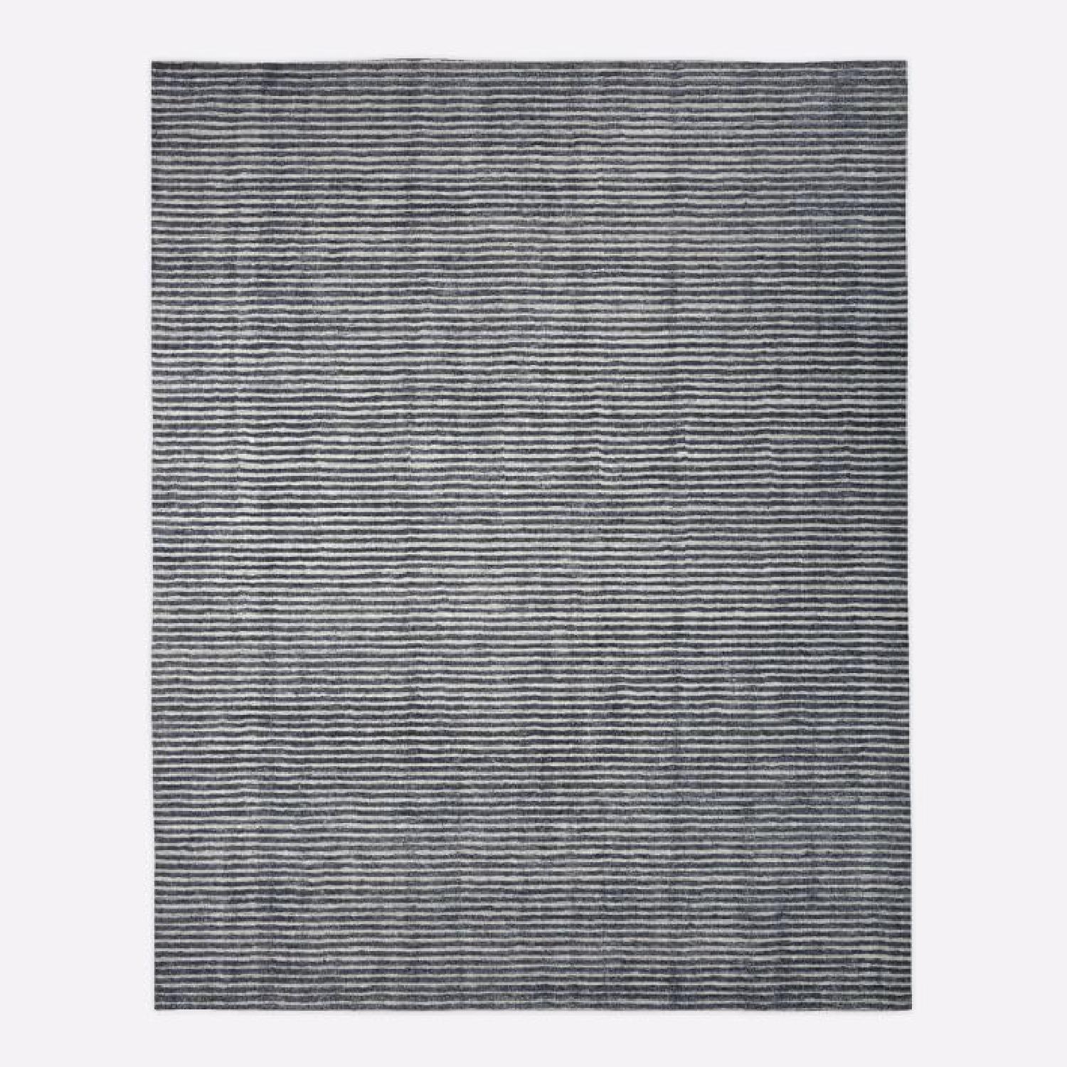 West Elm Terra Grey Stripes Rug (8' x 10') - image-5