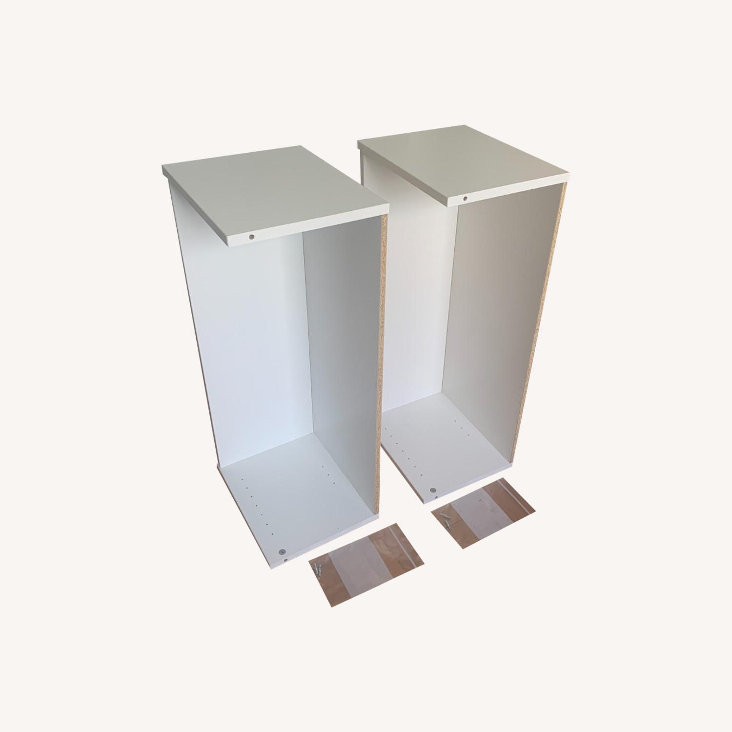 IKEA Two White Billy Bookcase Height Extenders AptDeco