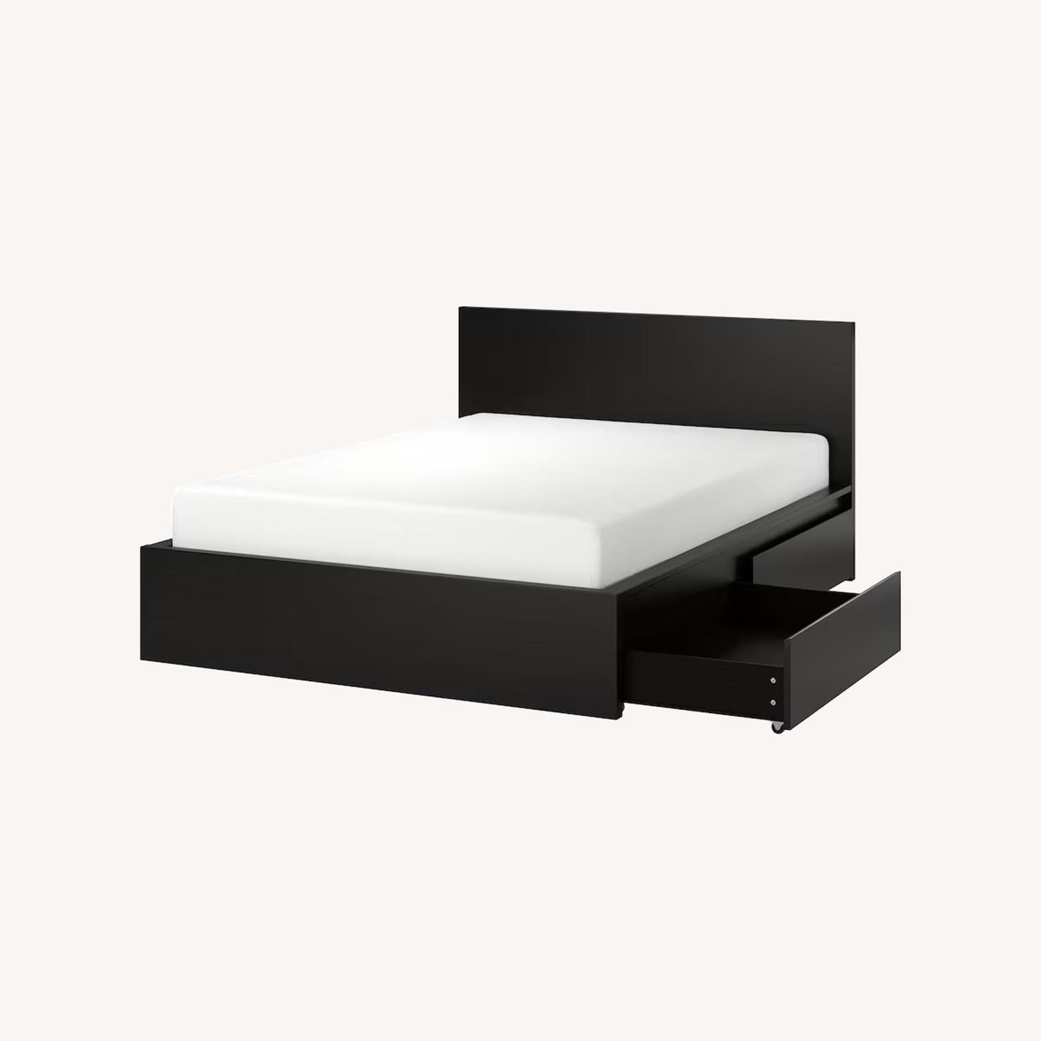 IKEA Malm Full size Bedframe with Storage Drawers AptDeco