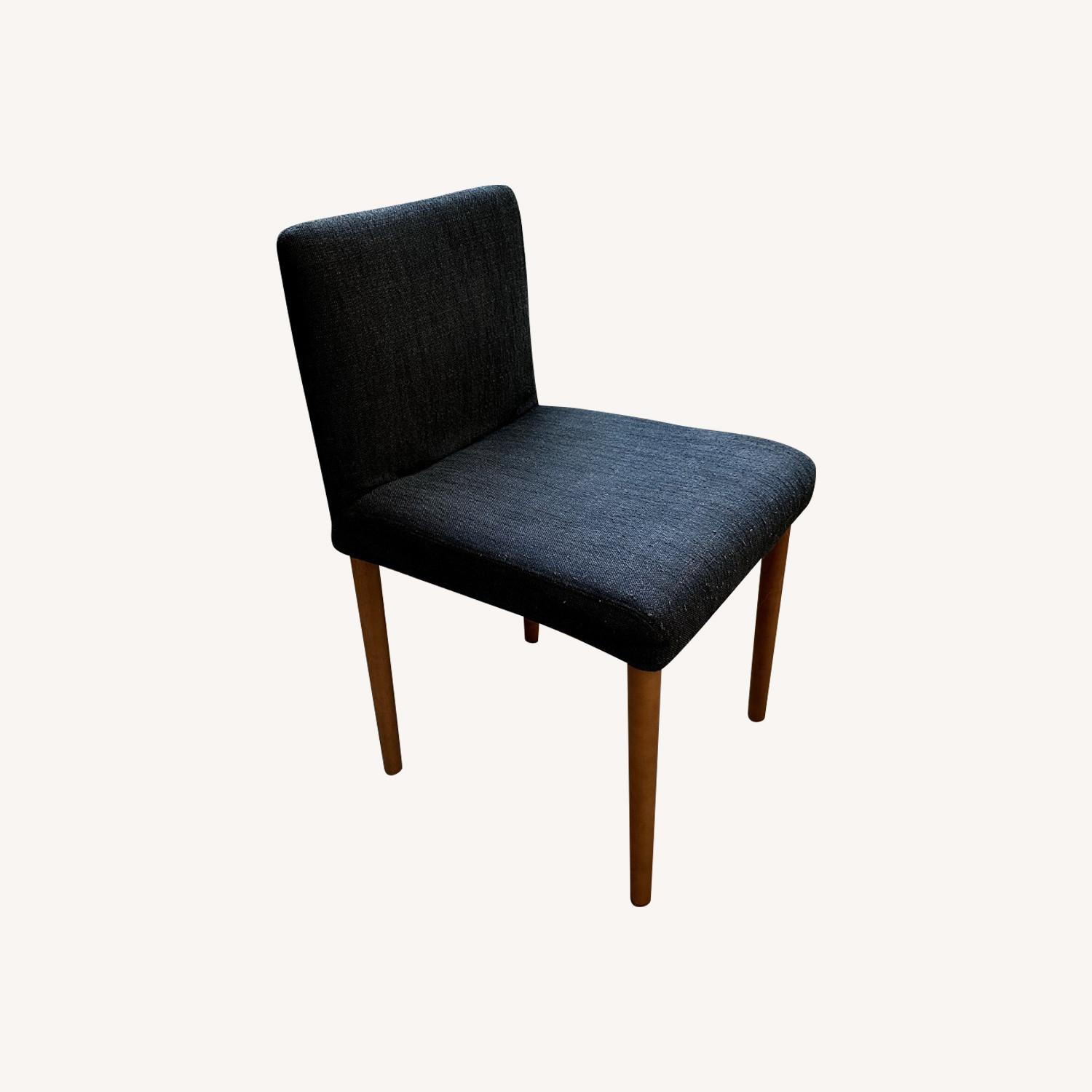4 West Elm Navy Blue Dining Chairs - Ellis - image-0