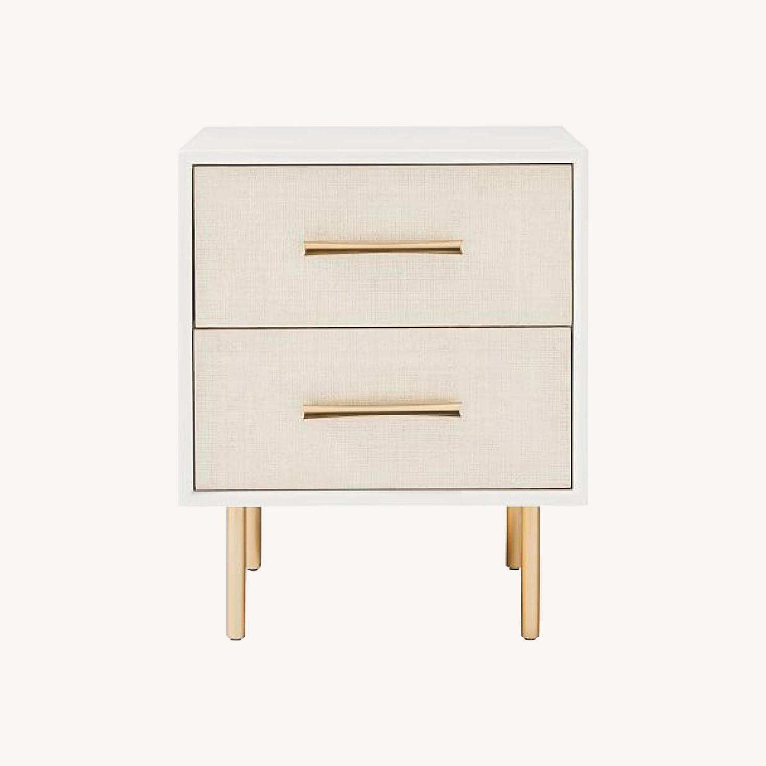 West Elm Margot Raffia Nightstand - image-0