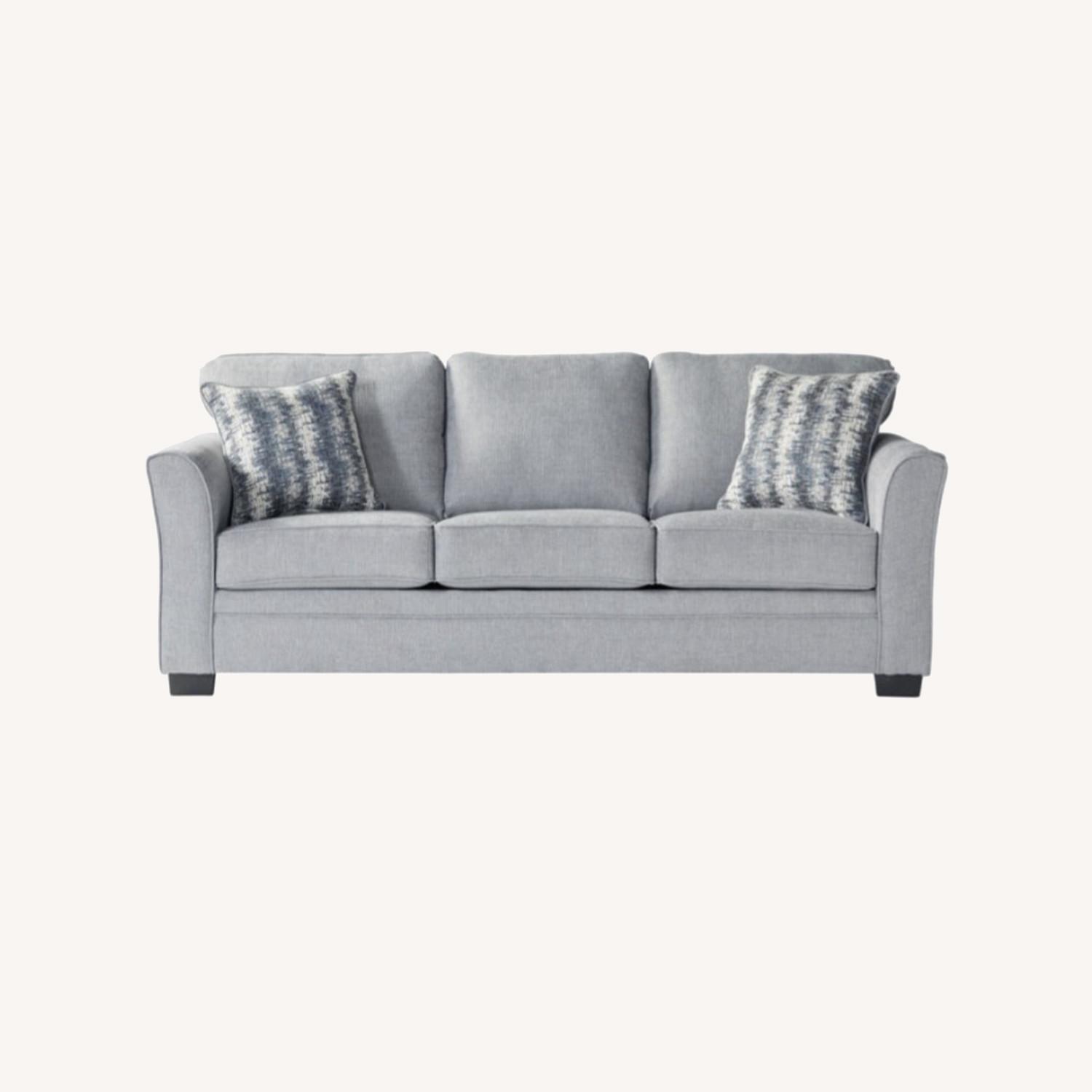 Grey Sleeper Sofa Queen Size - image-0